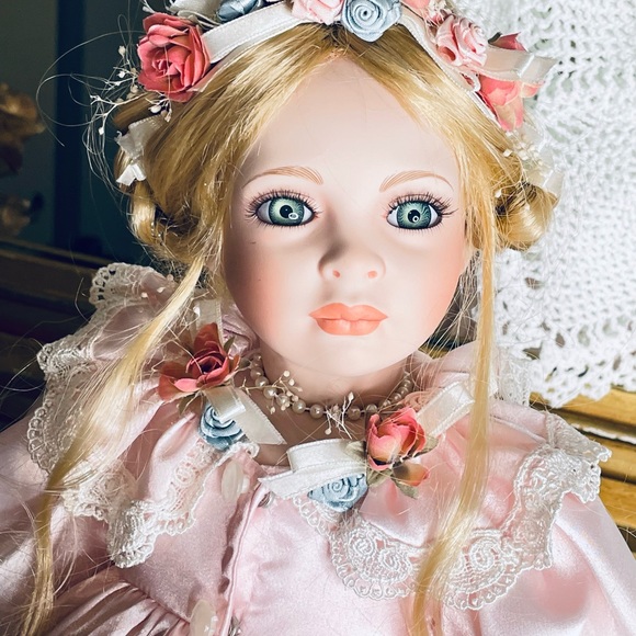 Duck House Toys Vintage Duck House Porcelain Doll With Papers